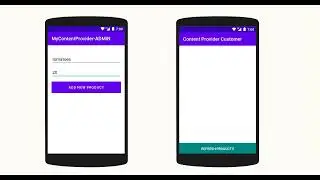 Content Provider In Android - Example Demo