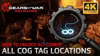 Gears of War: Reloaded - All 33 COG Tag Locations | How to Unlock All Comics