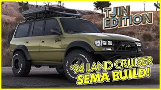 Tjin Edition Modified 1994 Toyota Land Cruiser Overland SEMA Build Часть 1 - Army Green - ДАЮУМ!