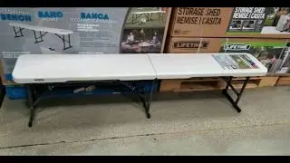 Costco! Lifetime 6 FT Portable Folding Bench! $29! On sale for $23!!!