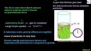 Gravitational Effects on Ideal Gas Model