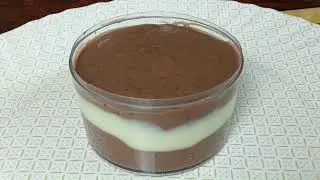 Delicious Chocolate vanilla Pudding Recipe ||Very easy to make||
