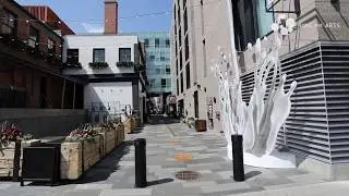 The Alley at Dairy Block Art: 'Spilt Milk' by Airworks Studio