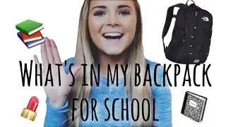 Whats In My Backpack?! | rileywilliamson ♡