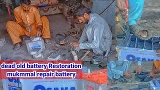 dead old battery Restoration repair battery liquid acid Stepbystep start osaka150 #batteryshoaib