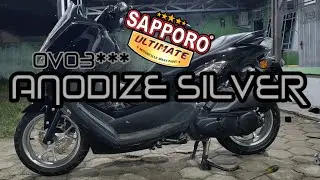 Repaint velg new Nmax pakai warna Kasta tertinggi Silver | Anodize silver OV03*** Sapporo Ultimate