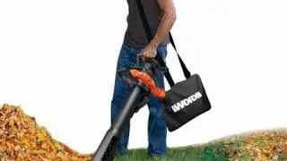 WORX WG518 12 Amp 2-Speed Leaf Blower, Mulcher & Vacuum, 10