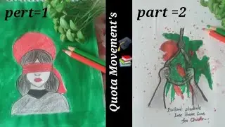 How to draw of Quota Movement's 2024 taking place Bangladesh/Independence day art/easy drawing