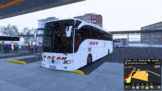 SİVAS'TAN ELAZIĞ'A GİTTİK. MALATYA'YA UĞRADIK. TİPİ VARDI. (KIŞ TEMALI) #yolcudurarda #otobüs #ets2