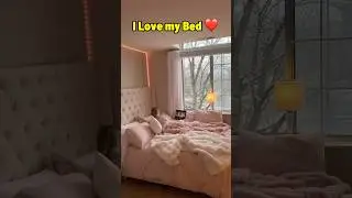 🔥🎀 I Love My Bed | Where Soft Light 🤍, Calm Mornings, and Cozy Nights Meet 🛏️✨ #lovemybed