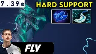 Fly Winter Wyvern Hard Support - Dota 2 Patch 7.39e Pro Player Gameplay