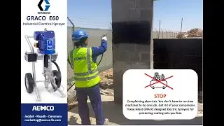 GRACO KING E60 sprays AIR SHIELD LM #aemco #gracopaintsprayers #saudiarabia #kingE60