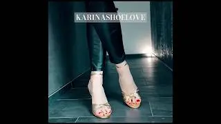 Posing in MANGO Gold High Heels #shorts