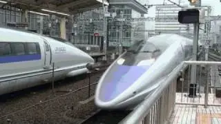 500系のぞみ 東京駅での共演 【Shinkansen 500 series Nozomi at Tokyo Sta】