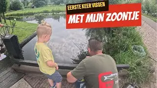 eerste keer vissen met mijn zoontje