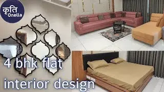 4 bhk flat interior design | kruti onella 4 bhk sample flat | flat design ideas