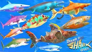 Double Head Shark Attack - All 15 Sharks Unlocked - Mega Max gameplay Hack Gems Coins Mod