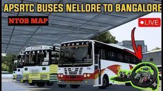 Realistic APSRTC Bus Drive | Nellore ➜ Bangalore | ETS2 NTOB Map | Logitech G29 Gameplay Live Stream