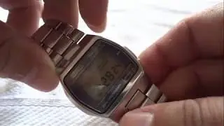 Vintage Seiko 0138 watch digital lcd