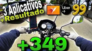 🔵TRABALHEI COM 3 APLICATIVOS: UBER FLASH, LALAMOVE E 99 ENTREGA! 