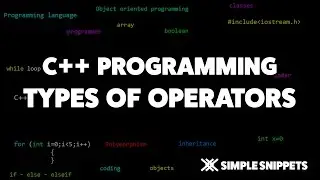Operators & its Types in C++ | C++ Programming Tutorials for Beginners