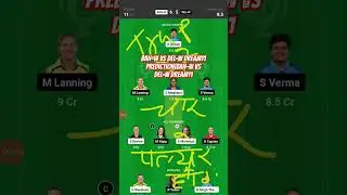 BAN-W vs DEL-W Dream11 Prediction| #banwvsdelwdream11 #shorts #shortsfeed #shortsbeta