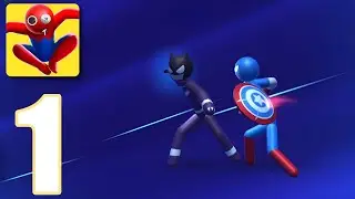 Stickman Superhero - Gameplay Walkthrough Part 1 - Complete Level 1-5 (IOS, Android)