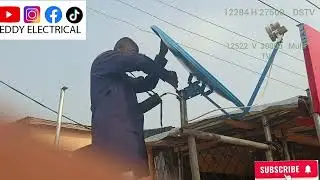 Combination of 2 LNB in 1 dish DSTV AND MULTI TV #trending #viralvideo #interiordesign #multitv 
