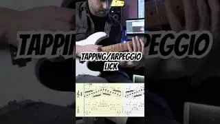 Tapping/Arpeggio Lick!!! #guitarlesson #tapping #arpeggios