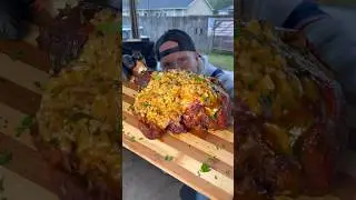 Ножки индейки, фаршированные в сливочном каджунском соусе!!