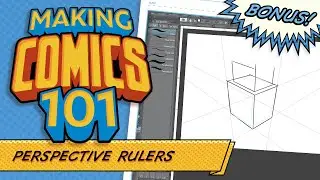 Using Perspective Rulers In Clip Studio Paint! Making Comics 101 Bonus!