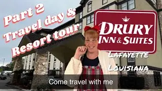 Drury Inn & Suits Lafayette Louisiana Hotel & Room Tour | Road trip | Princess Tessa￼