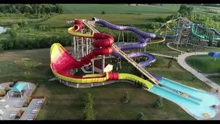 Raging Waves Drone Tour Park Overview Lazy River The Great Barrier Reef Wave Pool