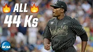 Kumar Rocker: Every strikeout from 2019 NCAA tournament