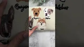 Custom Embroidered Dog Shirt or Sweatshirt from your photo #custommadegifts #casualwear #fashion