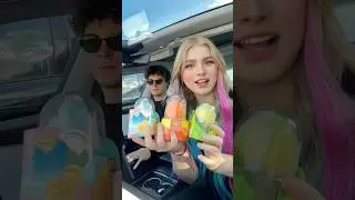 We tried the VIRAL FRUIT-SHAPED ICE CREAM!! 😱😋 @prince_froby #viral #shorts #icecream