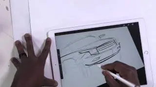 iPad Pro - How to draw a car - the blob method