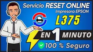 ✅  Reset EPSON L375 Almohadillas 🚀 Servicio Reset ONLINE Seguro y R&aacute;pido