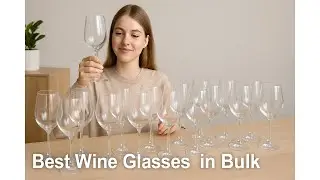 🍷 Best Wine Glasses in Bulk | SHYRC Wine Glasses Set of 12, 12oz Clear Red/White Wine Glasses 🥂