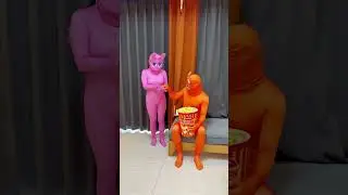 funny popcorn sharing