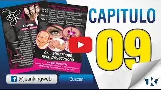 Como hacer un VOLANTE Flyer FULL COLOR CorelDraw CAPITULO 9 JuanKING