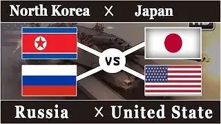 USA & JAPAN VS RUSSIA & NORTH KOREA Military Comparison - 2018
