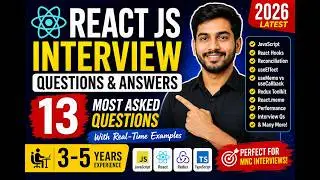 React JS Interview Questions for 3-5 Years Experience | JavaScript + React Mock Interview in 2026.