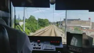 Hudson Bergen light rail cab view!