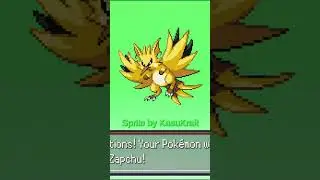 Raichu and Zapdos Fused Together #shorts #pokemoninfinitefusion #short