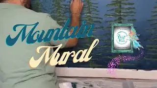 Mountain Bedroom Mural Tutorial with Paint Pixie and The Crafty Brother