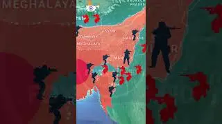 Greater Bangladesh invade  India part: The War That Never Happened 🔥 (Map Animation)