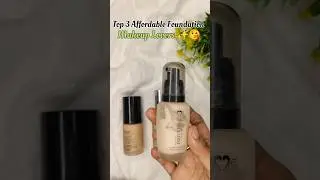 ✨Top 3 Affordable Foundation You Must Try | All Skin Type |👌#shaguftamakeover #shorts #makeup
