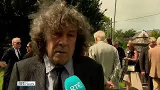 Stephen Rea 😍 on Edna O&rsquo;Brien RIP // RTE News 10-Aug-2024 her funeral 😢