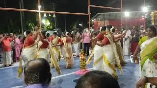 🙏🙏🙏 My Wife in Udiyannoor Devi Thiruvathira Sangam  @pournamikavutemple2986 🙏🙏🙏